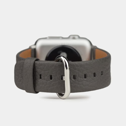 Ремешок для Apple Watch 44/45/46 mm из кожи теленка, серого цвета