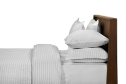 Пододеяльник 200x220 L'appartement Gauze Srtiped white-gray бело-серый фото