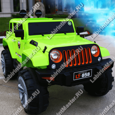 Детский электромобиль "Jeep LT-858 зеленый"