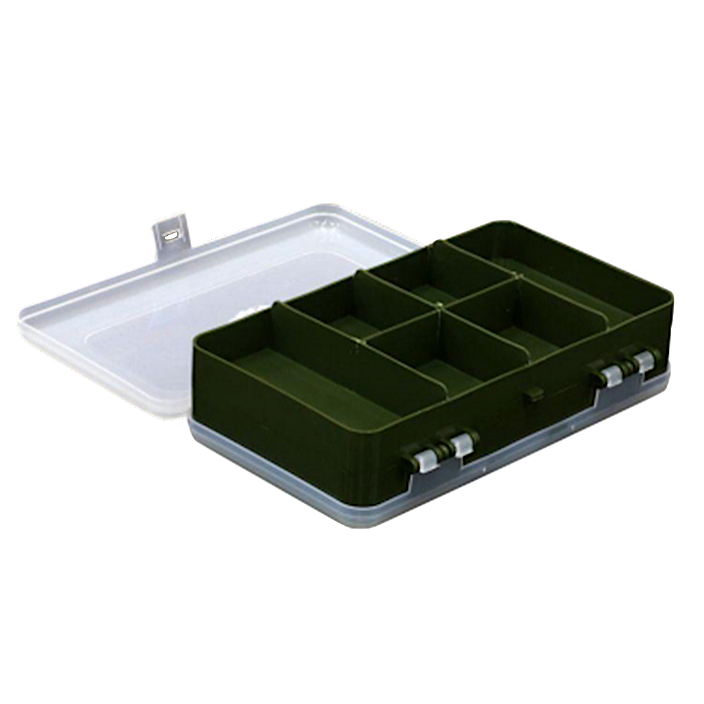 Коробка Три Кита TK-32 Двухсторонняя Зелёная 6+5отд. 190x112x50мм 003.0826