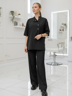 Рубашка-косоворотка женская для парикмахера