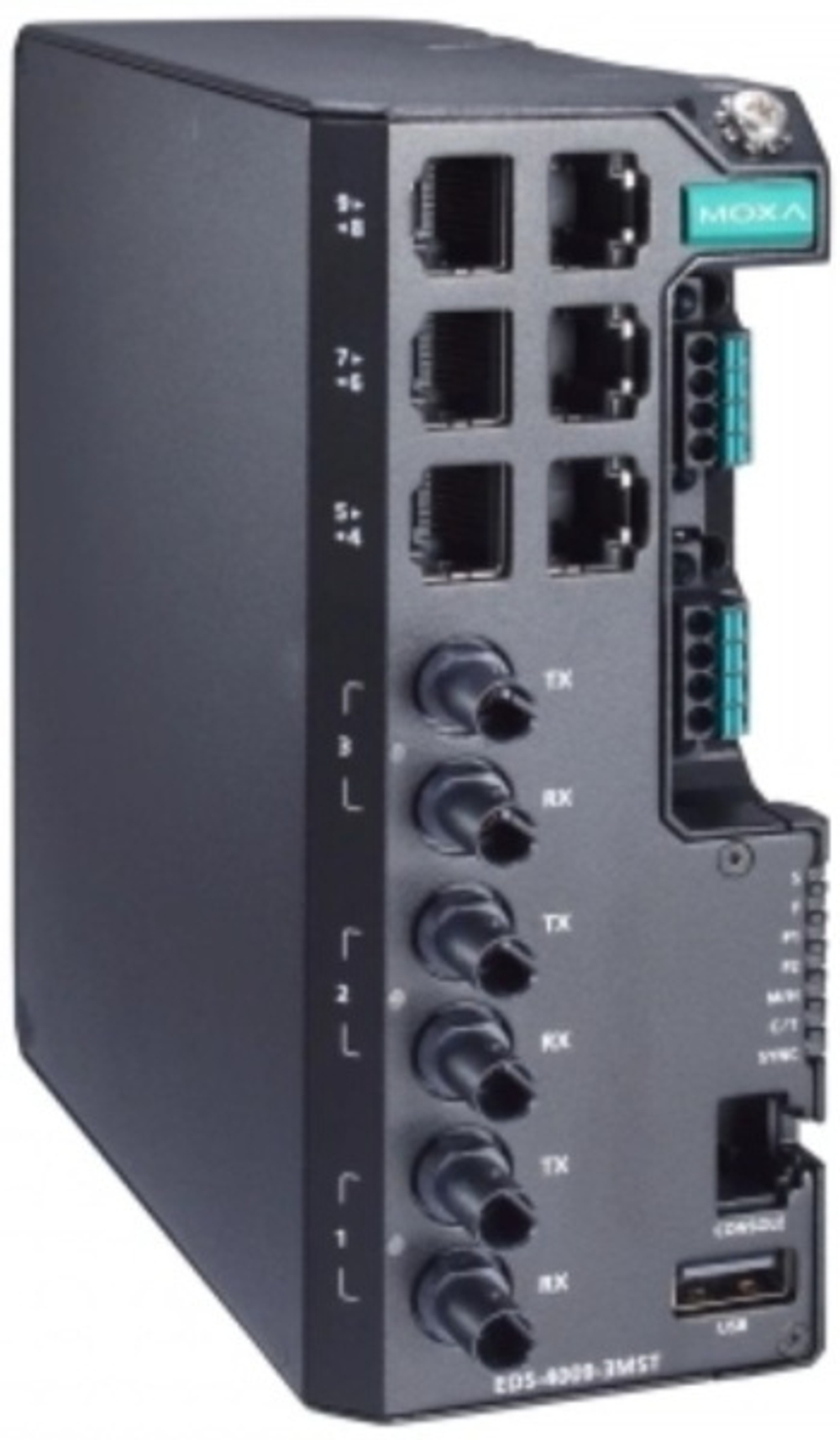 Коммутатор управляемый MOXA EDS-4009-3MST-LV-T