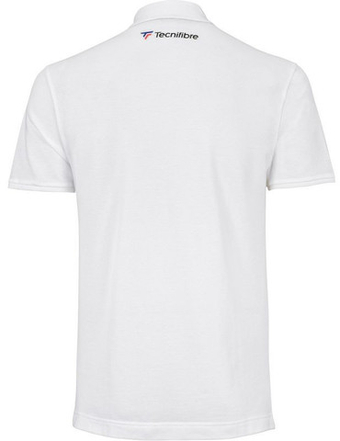 Мужское теннисное поло Tecnifibre Polo Pique - белый