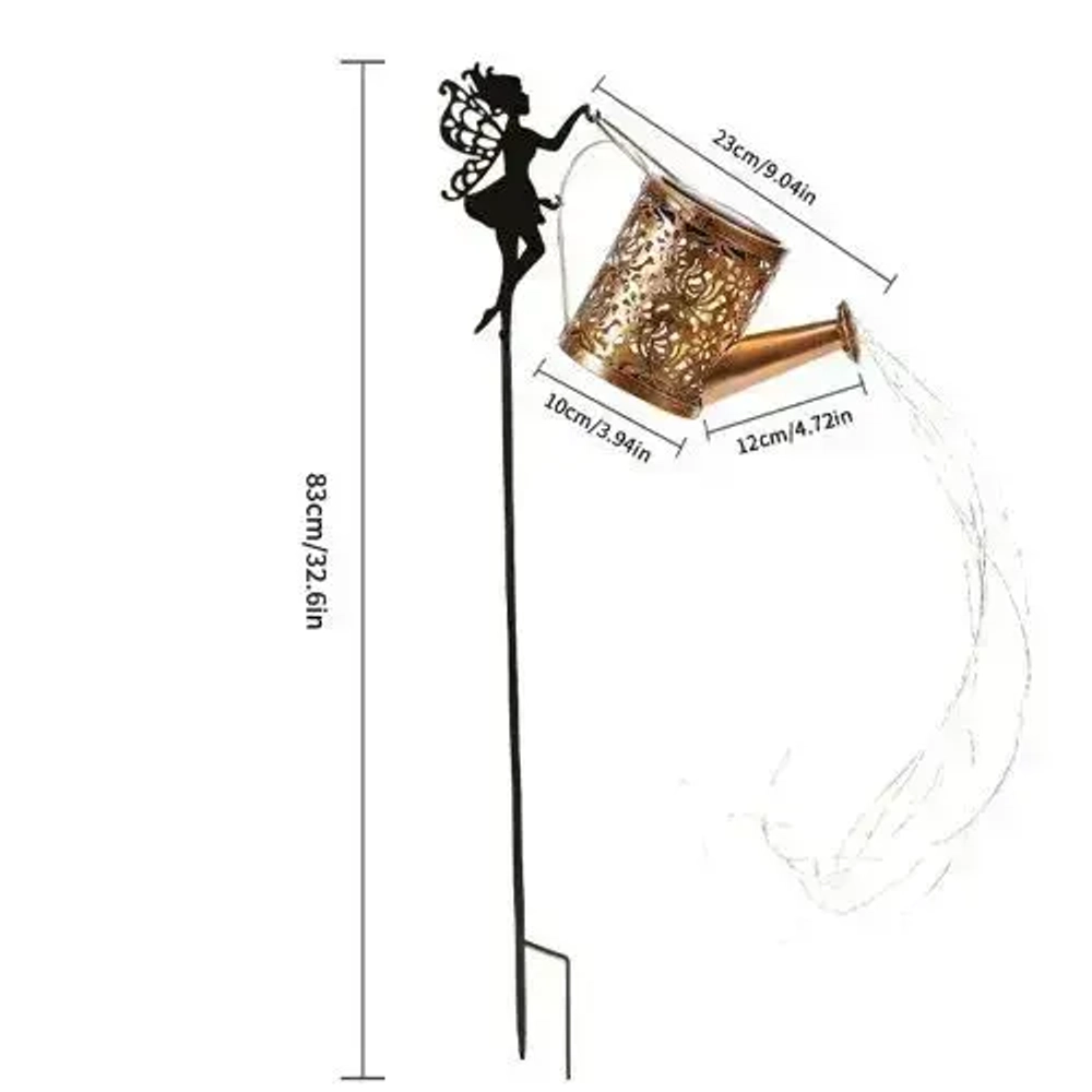 Светильник на солнечной батарее "Лейка с феей" Live home