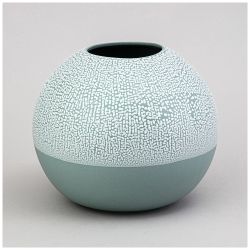 ВАЗА КОЛЛЕКЦИЯ "ЖЕМЧУЖИНА" 18*18*16СМ ЦВЕТ: МЯТНЫЙ