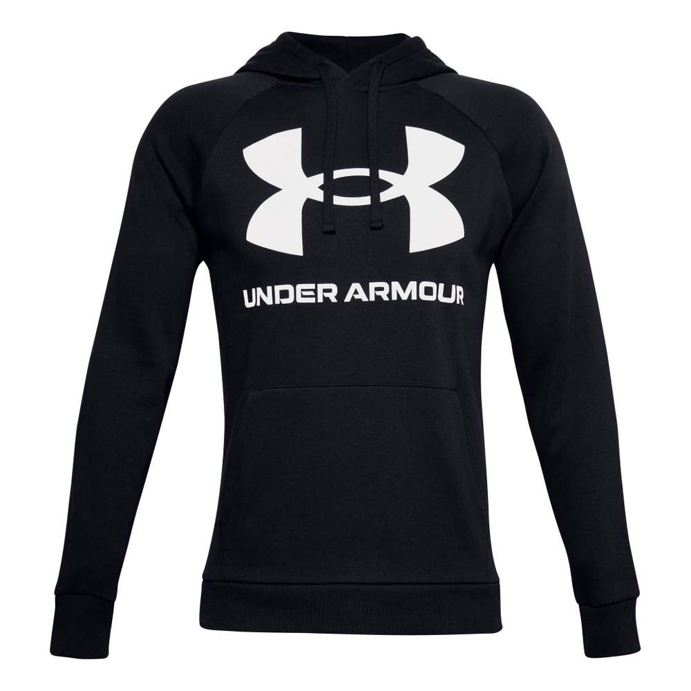 Мужская кофта теннисная Under Armour Rival Big Logo Hoody Men - Black, White