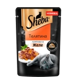 Ломтики в желе с телятиной, 75г влажный корм для кошек Sheba