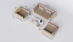 Primavera, набор белый/бежевый, алюминий