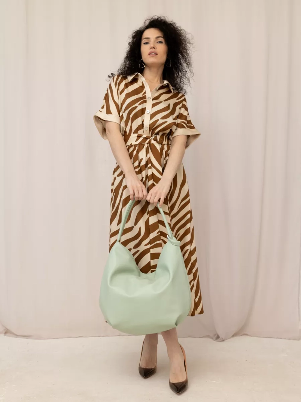 Сумка через плечо большая шоппер мешок