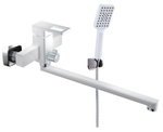 Смеситель для ванны V353541-F однорычажный, длинный, белый