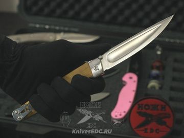 Складной нож якут Steelclaw Саха c клинком из стали D2, рукоять дерево