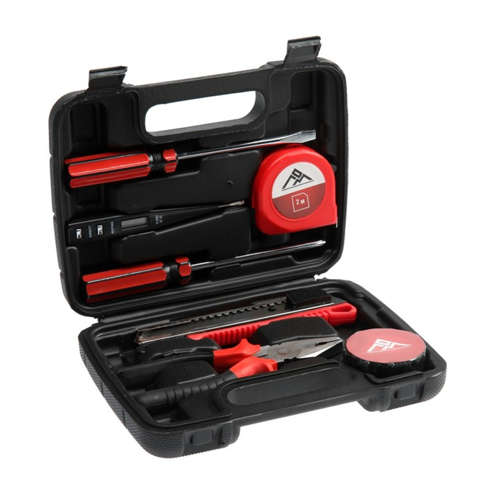 Набор инструментов в кейсе ЛОМ «23 ФЕВРАЛЯ», в подарочной упаковке, 7 предметов