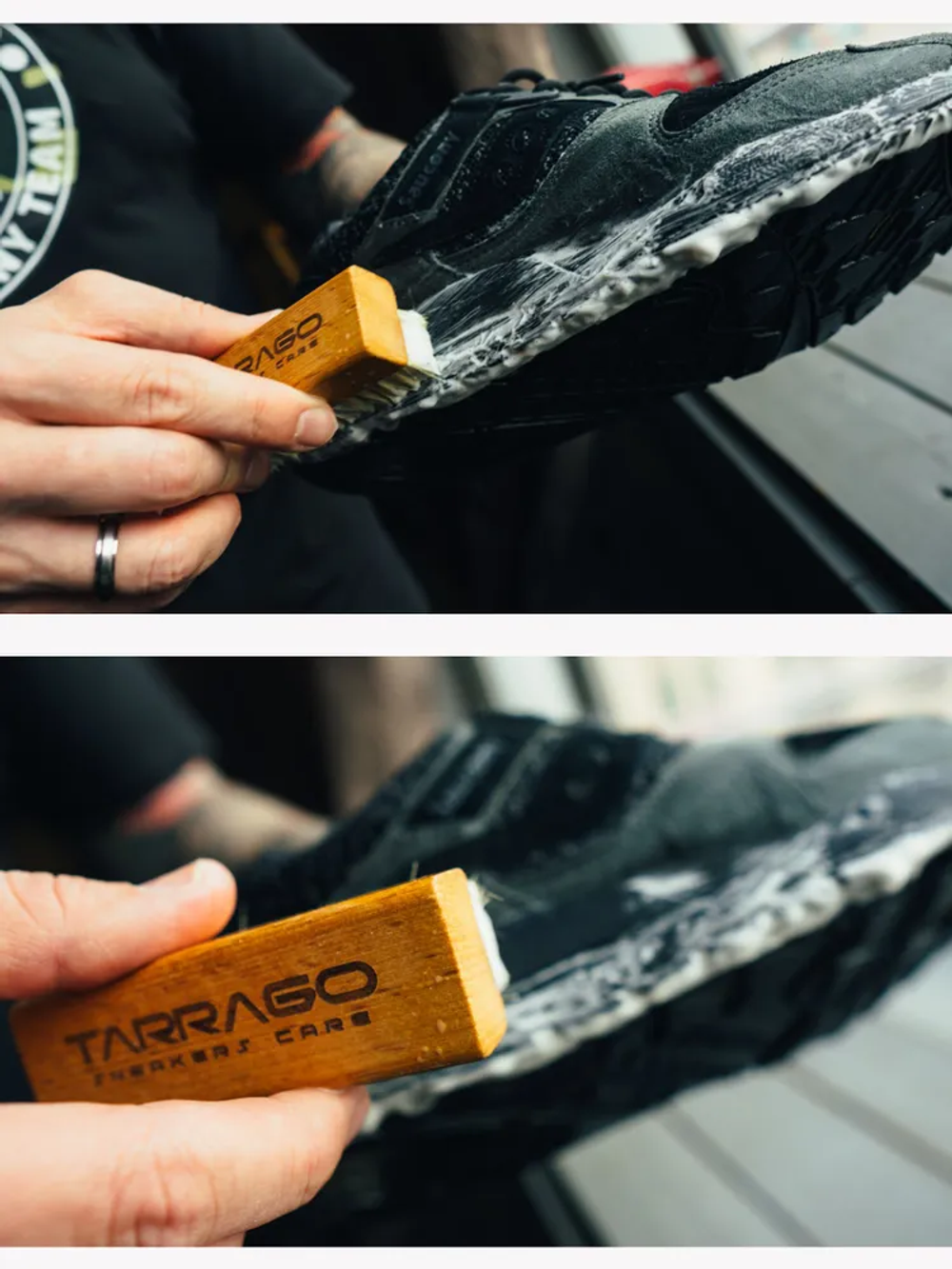 TNV035 TARRAGO - Щетка Sneakers для чистки кроссовок, бук, щетина
