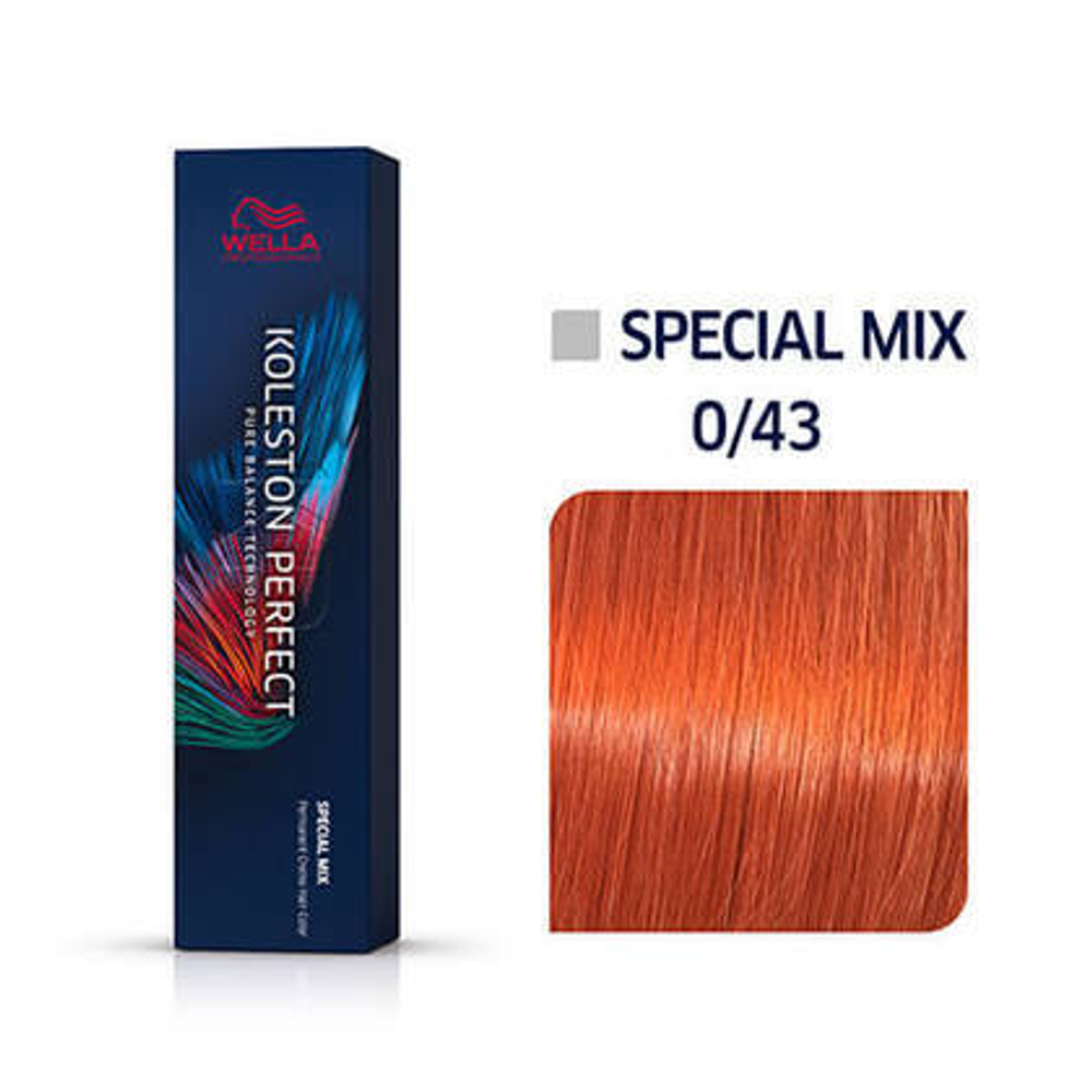 Wella Koleston 0/43 Красный золотистый
