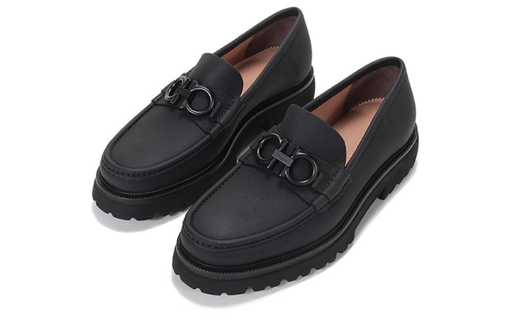 FERRAGAMO GANCINI Loafers Men"s Black