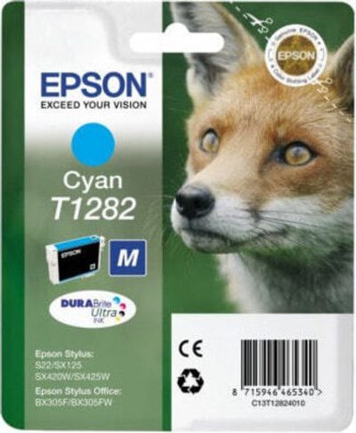 Epson Fox Singlepack Cyan T1282 DURABrite Ultra Ink C13T12824010