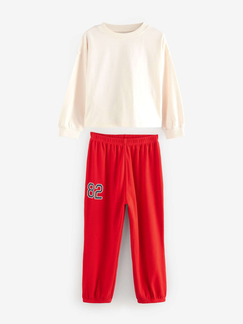 Пижама для девочки Next B16-259, 3 шт., Красный, Синий, Серый