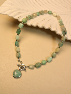 Колье из амазонита «Сердце Амазонии»