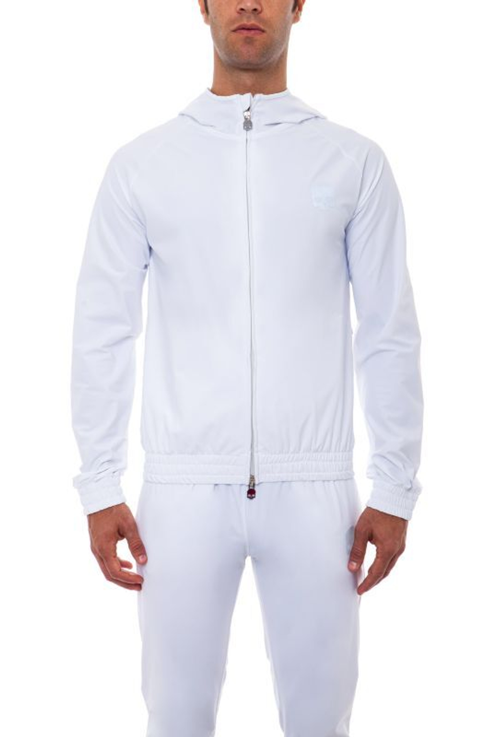 Куртка теннисная Hydrogen Tech FZ Sweatshirt Skull - White