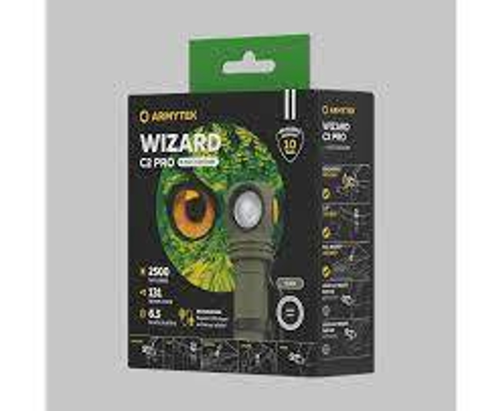 Мультифонарь ARMYTEK WIZARD C2 PRO MAGNET OLIVE WHITE, белый, F08701CO