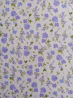 Ткань бязь плательная, рис. "Сирень", ширина 150 см, арт. 772