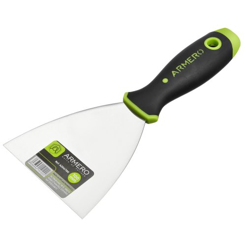 Шпатель  ARMERO малярный 100мм нерж.сталь, жесткий    A204/100
