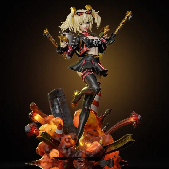 Burnice White diorama - Zenless Zone Zero