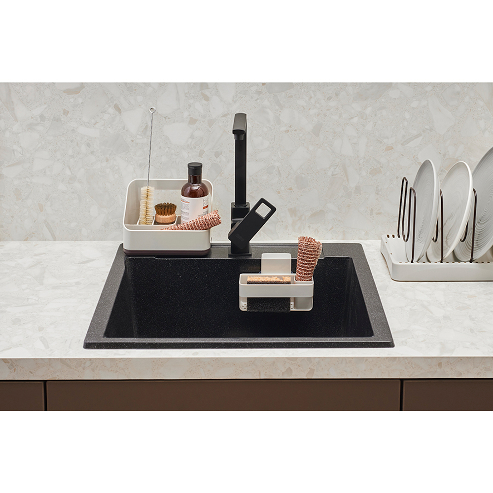 Органайзер для раковины подвесной ronja, 15,8х10,8х10 см, светло-серый