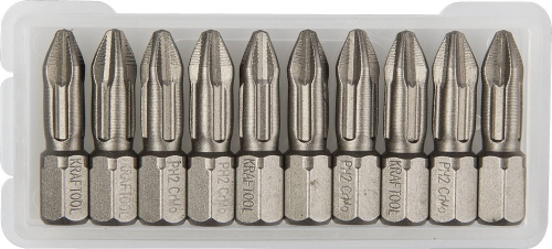 KRAFTOOL X-Drive PH2, 25 мм, 10 шт, торсионные биты (26121-2-25-10)