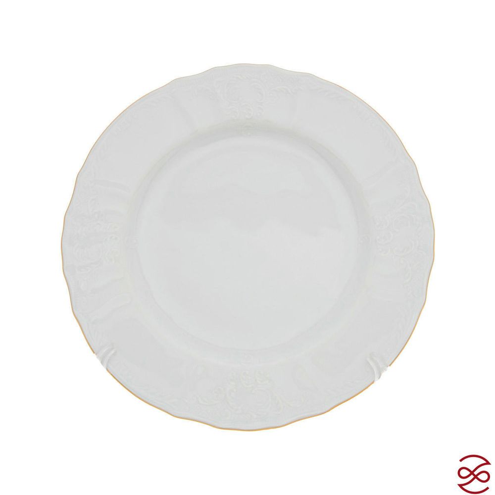 Тарелка Bernadotte Белый узор 25 см(1 шт)