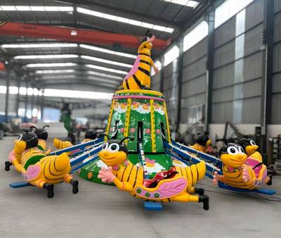 Электрическая Аттракцион карусель «В гостях у пчёлки», 8×8×4 м