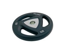 Диск олимпийский полиуретановый 20 кг OKPRO серый лого