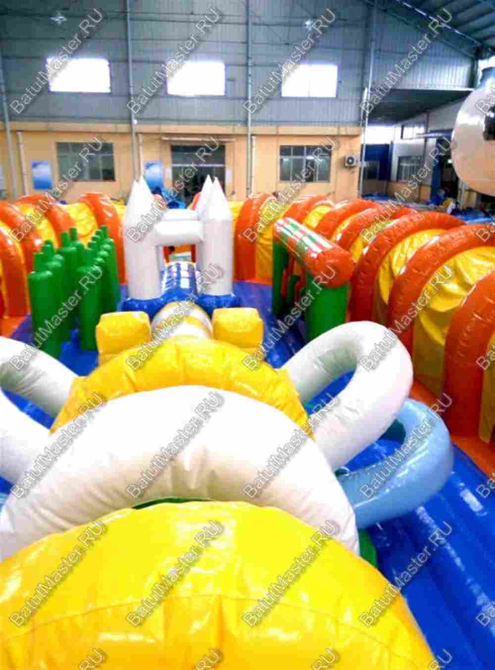Коммерческий надувной батут "Ракета" 30*20*8 м