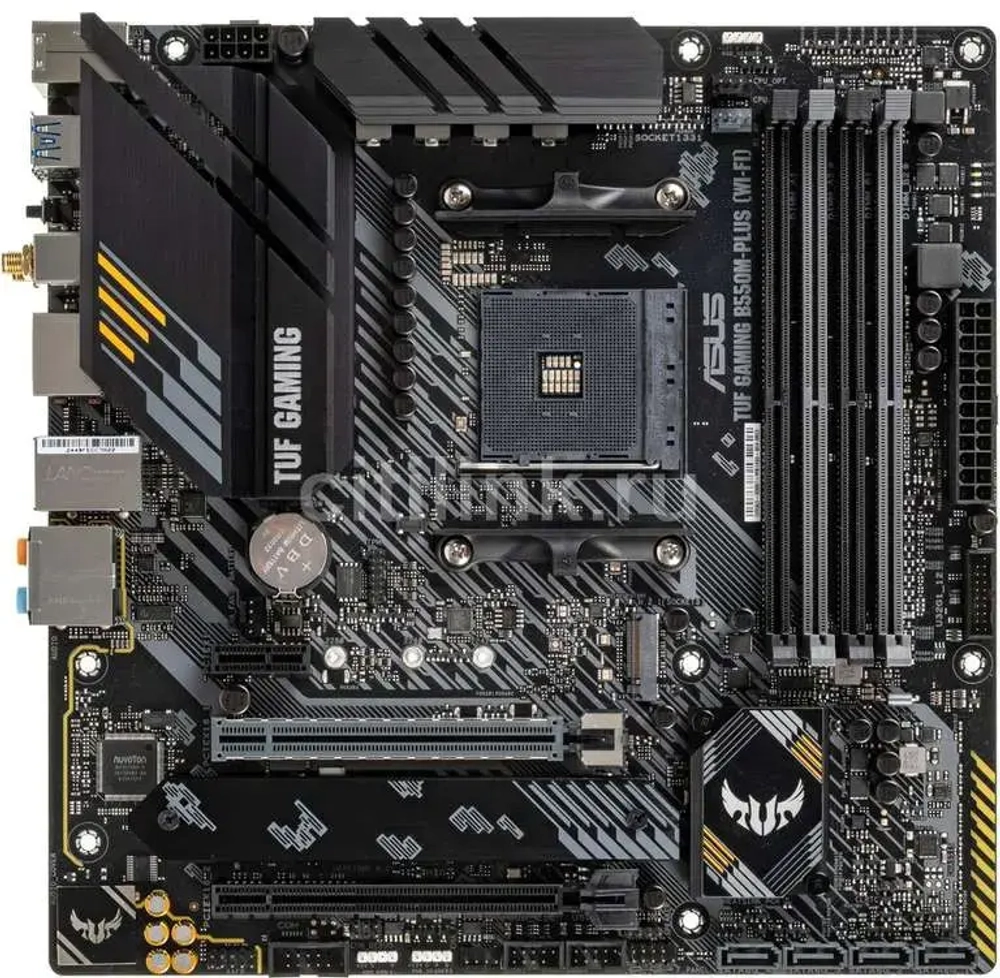 Материнская плата ASUS TUF GAMING B550M-PLUS WIFI II AM4 4xDDR4 4xSATA3 RAID 2xM.2 HDMI DP mATX