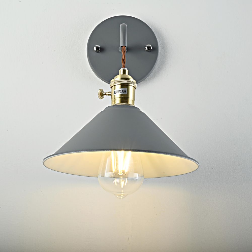 Бра С Подвесным Плафоном Braid Wall Gray By Imperiumloft