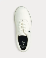 Классические детские кроссовки из хлопкового канваса Ralph Lauren