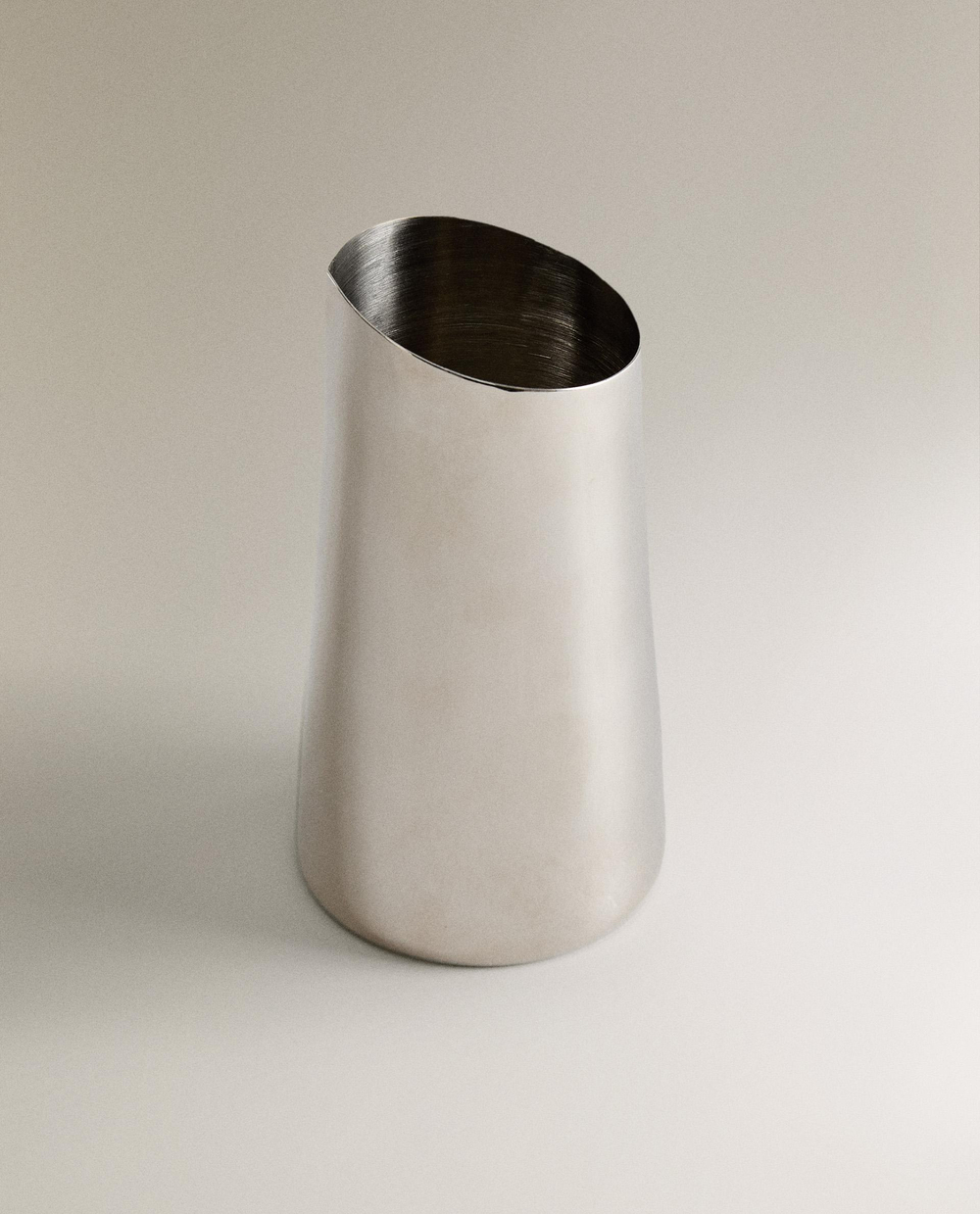 Zara Home Ваза из нержавеющей стали, цвет серый, 10 см