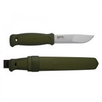 Нож Morakniv Kansbol, нержавеющая сталь, прорезиненная ручка, цвет зеленый+ножны
