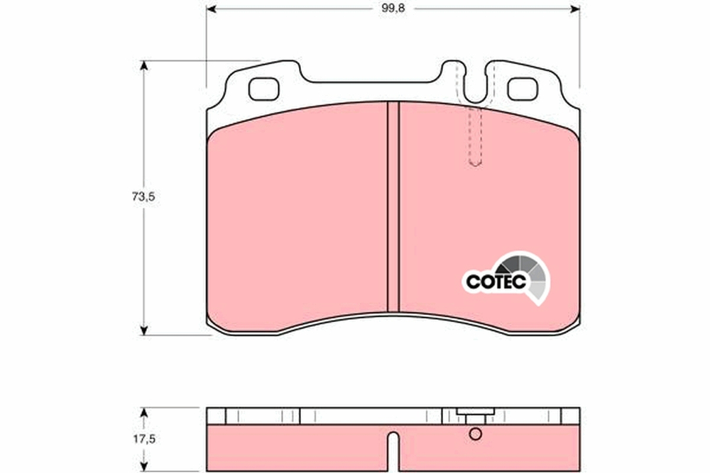 TRW - GDB962-TRW - Brake Pad Set, disc brake