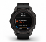 Смарт-часы Garmin Fenix 7 PRO Sapphire Solar титановый угольно-серый DLC с черным ремешком (010-02777-11)