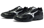 Mizuno Spark CN1 comfortable walking and jogging fabric synthetic leather shock absorption, non-slip, wear-resistant, breathable, low-cut casual running shoes for men and women with the same style of black and silver