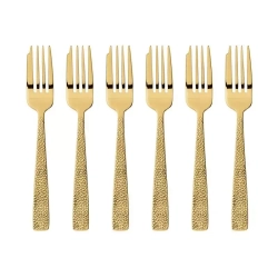 Sambonet - Набор из 6 вилок Siena PVD Gold / артикул   52717GA5  / GTIN 8014808402265