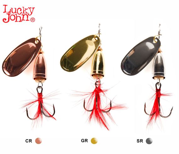 Блесна вращ. Lucky John BELL SPIN 02 06.0г C/G/S 3шт. набор