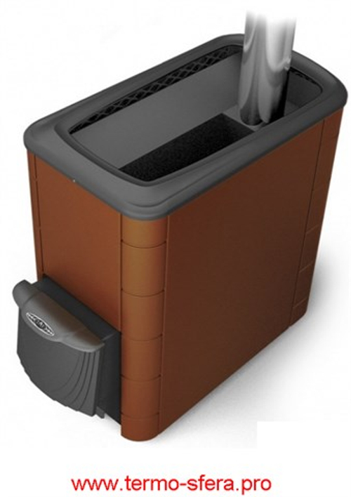 Печь для бани Тунгуска XXL 2013 Inox ДА КТК терракота