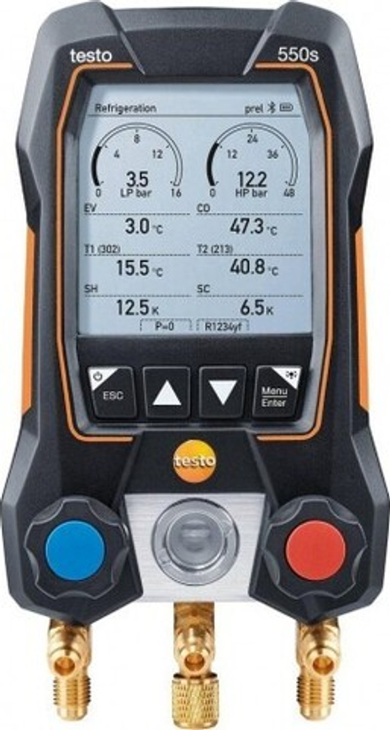 Цифровой манометрический коллектор Testo 550 s комплект 3 в кейсе 0564 5503