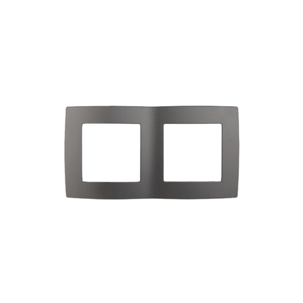 12-5002-12 ЭРА Рамка на 2 поста, Эра12, графит