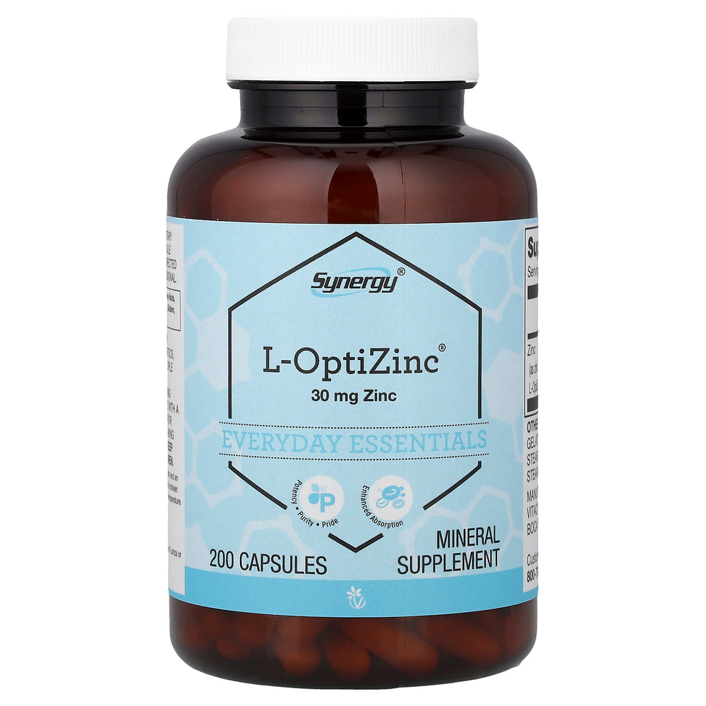 Vitacost, Synergy®, L-OptiZinc®, 30 mg, 200 Capsules