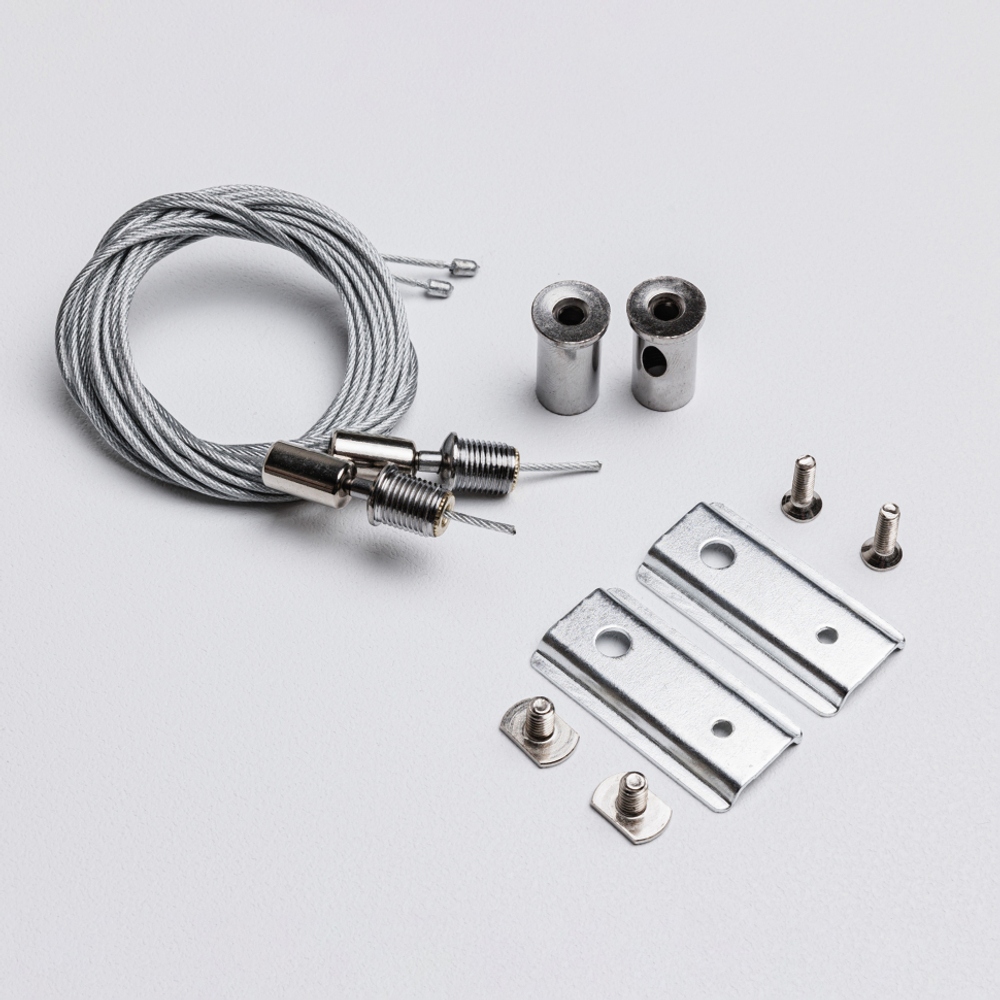 Тросовый подвес для накладного магнитного трекового шинопровода MKA-2S-SW-B Черный