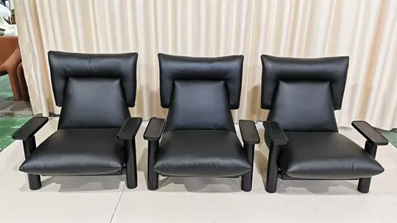 Кресло Polar Nest, черная кожа