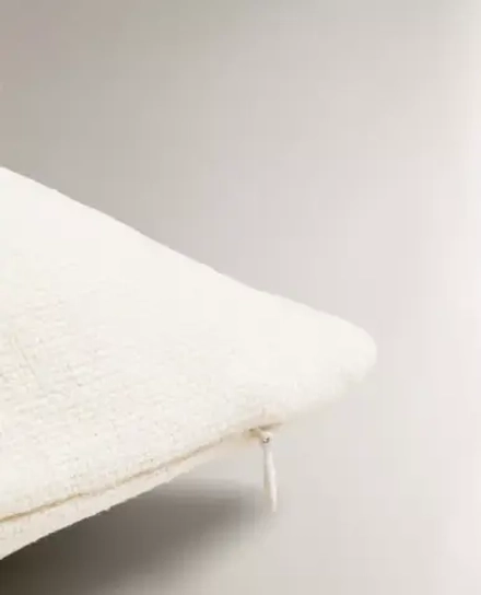 ZARA HOME НАВОЛОЧКА ДЛЯ ДЕКОРАТИВНОЙ ПОДУШКИ С ПРИНТОМ "КРАБ", ЖЕЛТОВАТО-БЕЛЫЙ